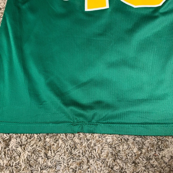 Vintage Champion NBA Seattle Supersonics Sonics Shawn Kemp #4 Jersey Sz 48 L-XL - Picture 7 of 9